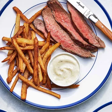 Steak Frites and Truffle Aioli